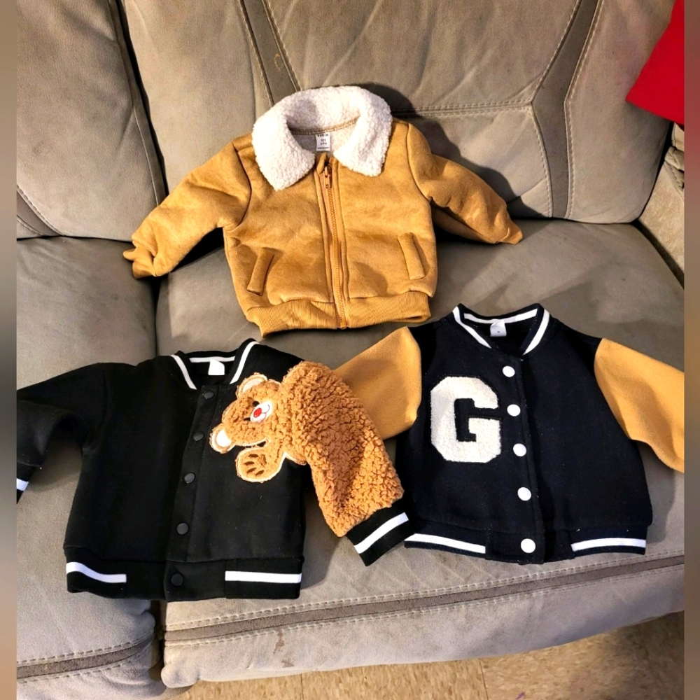 Baby Bundle 6-9 Months *Coat NWT* *2 Jackets lightly worn*
